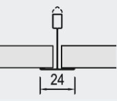 Prečni prerez vgradnje plošč z ravnim robom